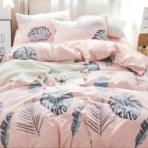 1 PACK FULL TROPICAL LEAVES DUVET COVER